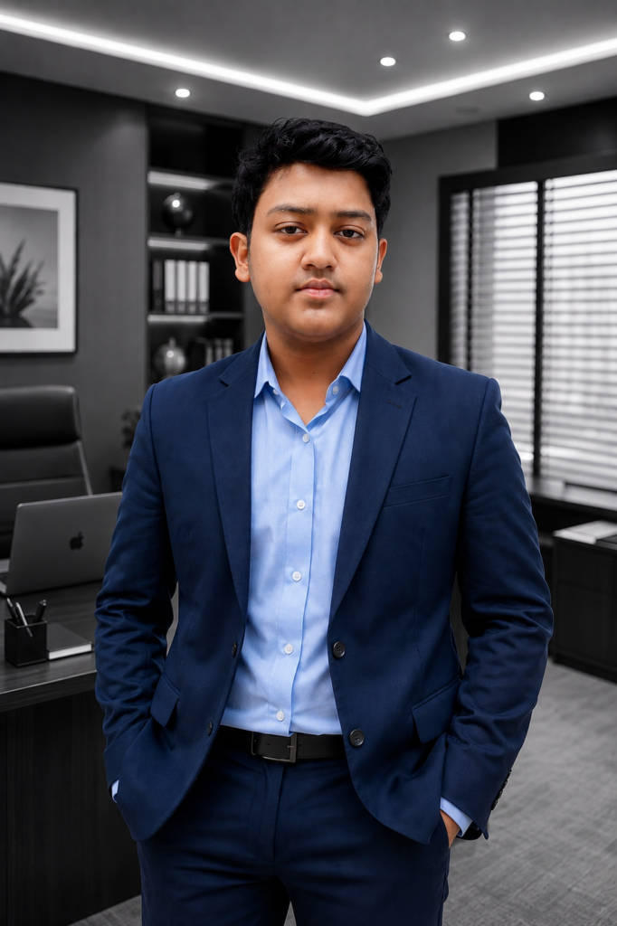 young professional in a modern office